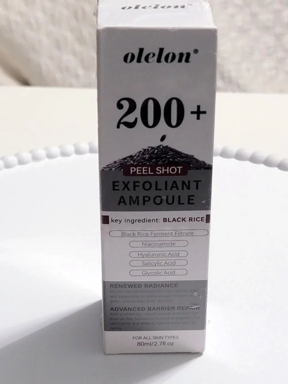 200+ Peeling Shot Exfoliant Ampoule Black Rice NIB